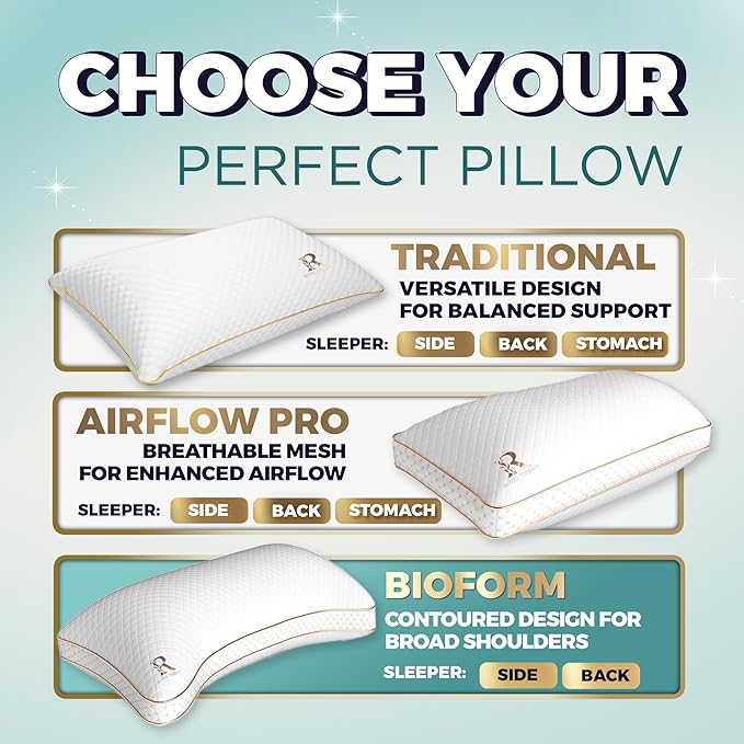 Royal Therapy King 2-Pack Memory Foam Pillow, Adjustable Shredded Odor-Free - Image 7