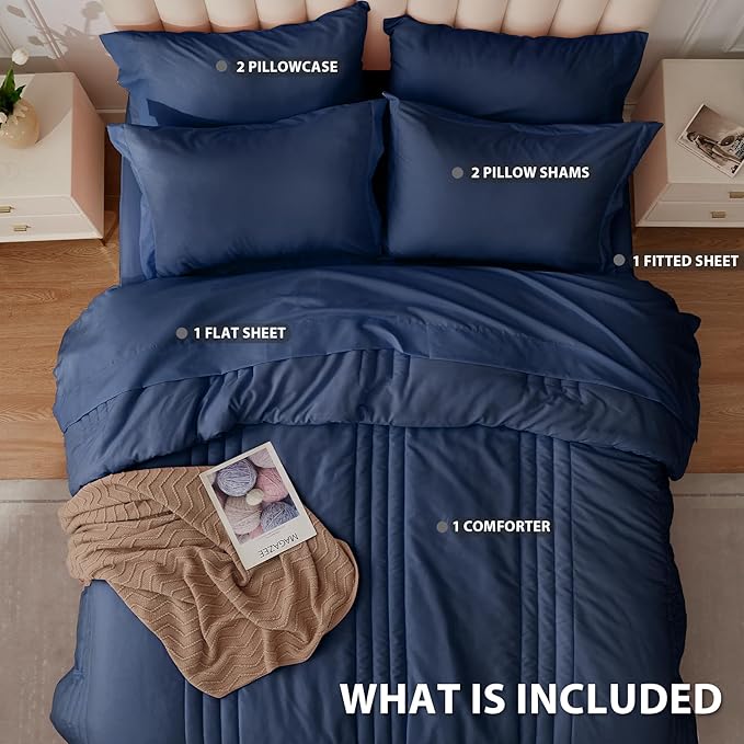 Full Comforter Set Navy - Image 2