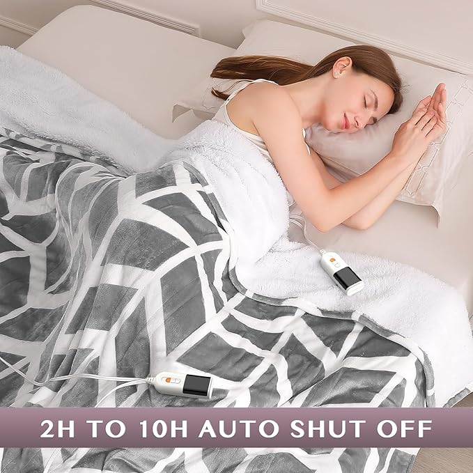VENTIMI Electric Blanket Queen Size, Fast Heating Blanket - Image 3