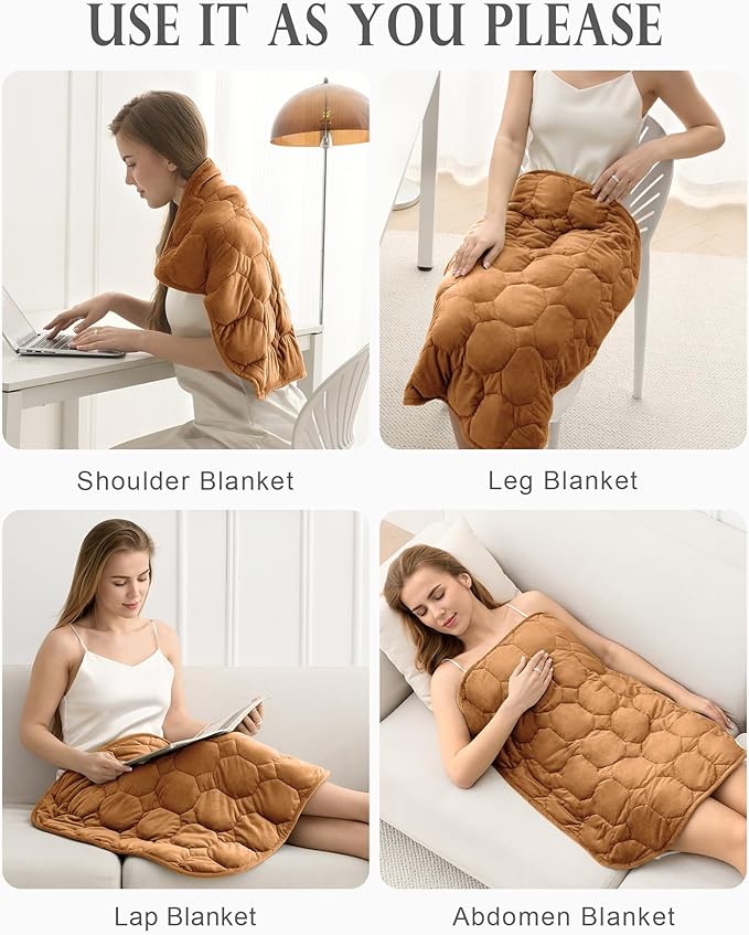 Cottonblue Weighted Lap Blanket Pad 7 lbs 29" x 24", Cozy Luxury Crystal Velvet - Image 6