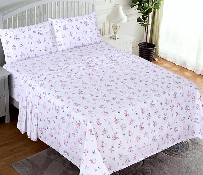 RUVANTI 100% Cotton Sheets – California King Percale Bedding, Cooling & - Image 2