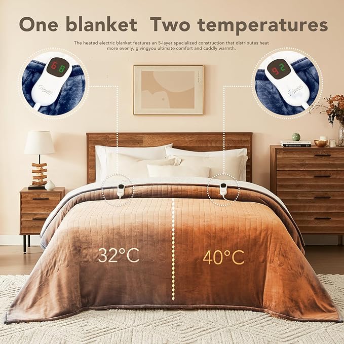 Homemate Electric Heated Blanket Full - Image 6
