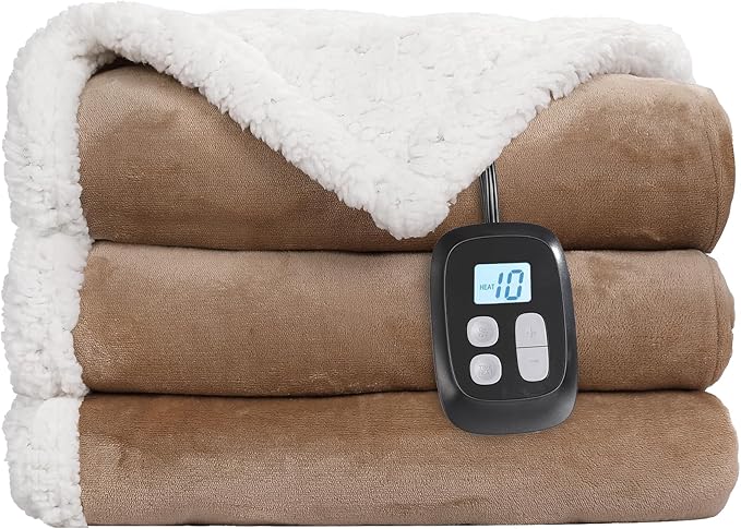 LaffyLo Electric Heated Blanket Full Size 72 x 84, Fast Heating Blanket - Image 6