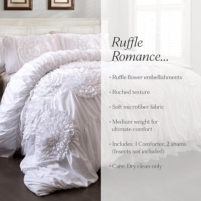 Lush Decor 3 Piece Serena Comforter Set - Image 7