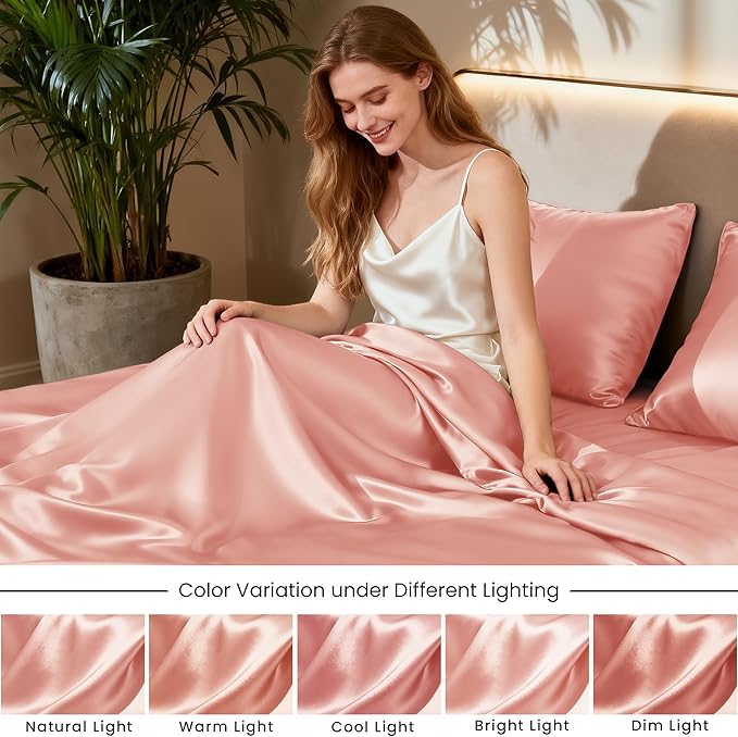 Love's cabin Twin Satin Sheets Sets - Image 7