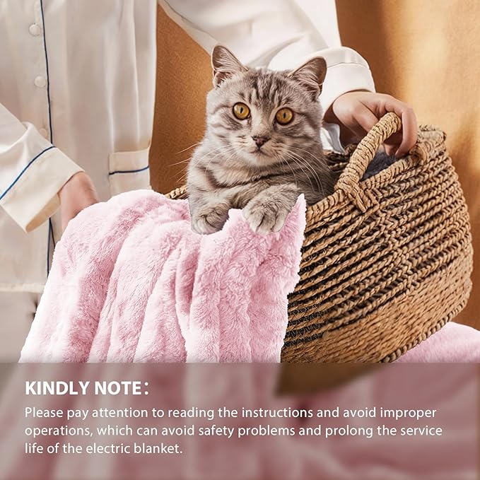 Homemate Electric Heated Blanket Twin Size - Image 6