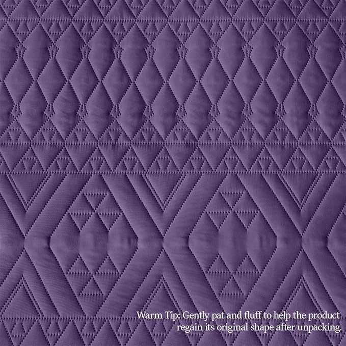akkialla Full/Queen Quilt Set, Boho Geometric Pattern, Soft All-Season Bedding - Image 8