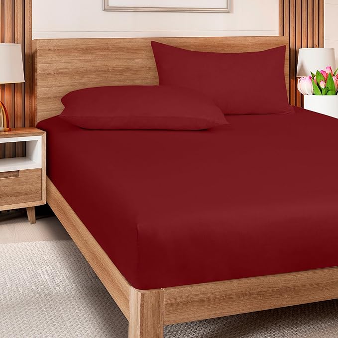 ROYALE LINENS 300 Thread Count 100% Long Staple Combed Cotton Fitted Sheet Twin - Image 5