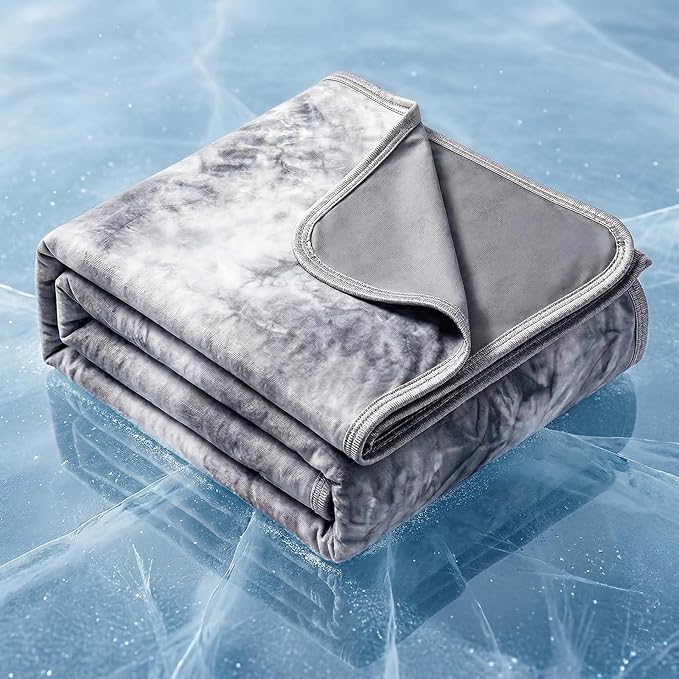 Topcee Cooling Blanket for Night Sweats Decorative Tie Dye，Absorbs Heat to Keep by Topcee%E2%80%94ForYourGoodSleep