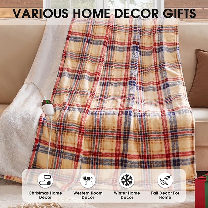 OCTROT Heated Blanket Electric, Twin Size 62X84, Heating Blanket - Image 6
