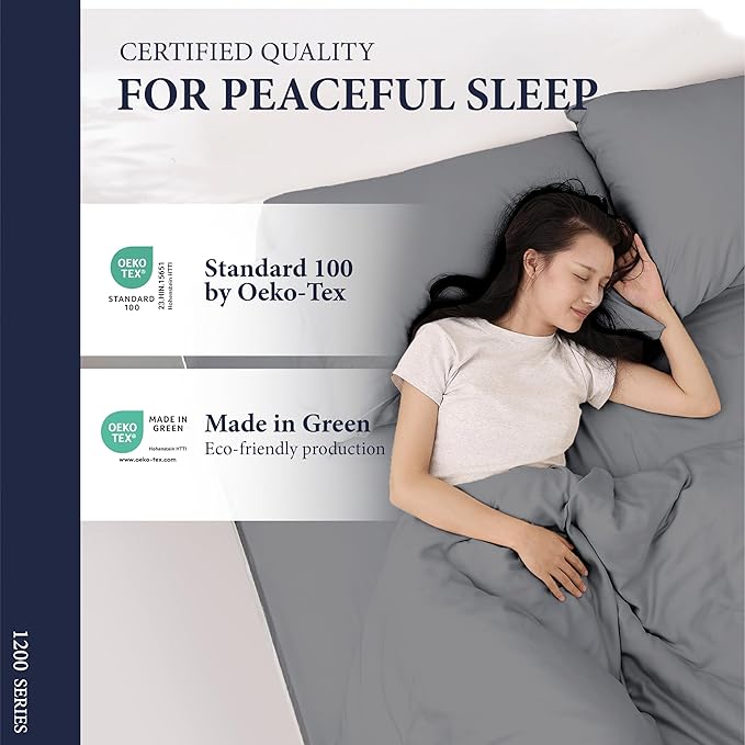 100% Egyptian Cotton Split King Sheets Sets - Image 6