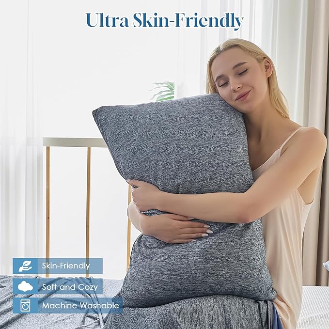 CHOSHOME Cooling Pillow Cases Zipper Pillow Covers Q-Max > 0.45 Zippered - Image 3