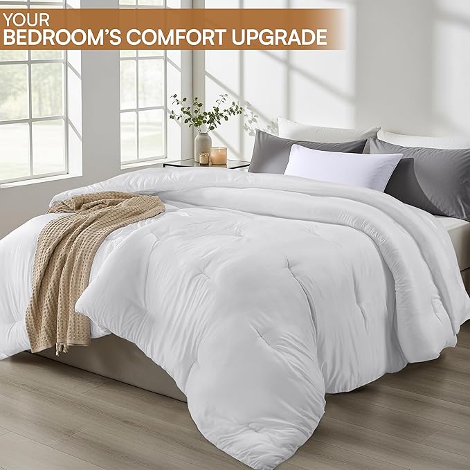 Utopia Bedding Comforters Queen Size, All Season Duvet Insert, Down Alternative - Image 4