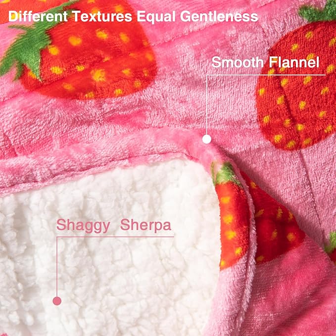 Aemicion Strawberry Pink Weighted Blanket - Image 5