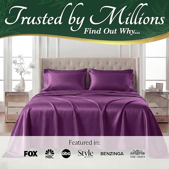 DECOLURE 100% Viscose Derived from Bamboo Sheets Twin Size - Image 5