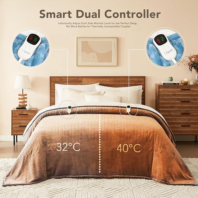 Homemate Electric Heated Blanket Full Size - Image 6