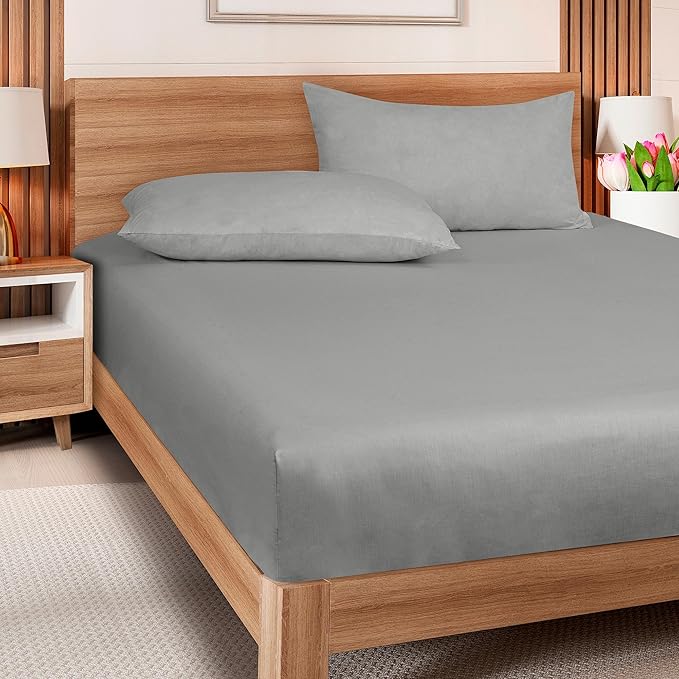 ROYALE LINENS 300 Thread Count 100% Long Staple Combed Cotton Fitted Sheet Full - Image 8