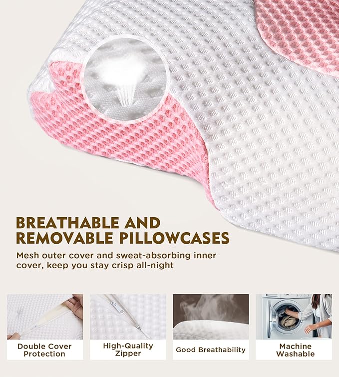 Osteo Cervical Pillow for Neck Pain Relief, Hollow Design Odorless Memory Foam - Image 6