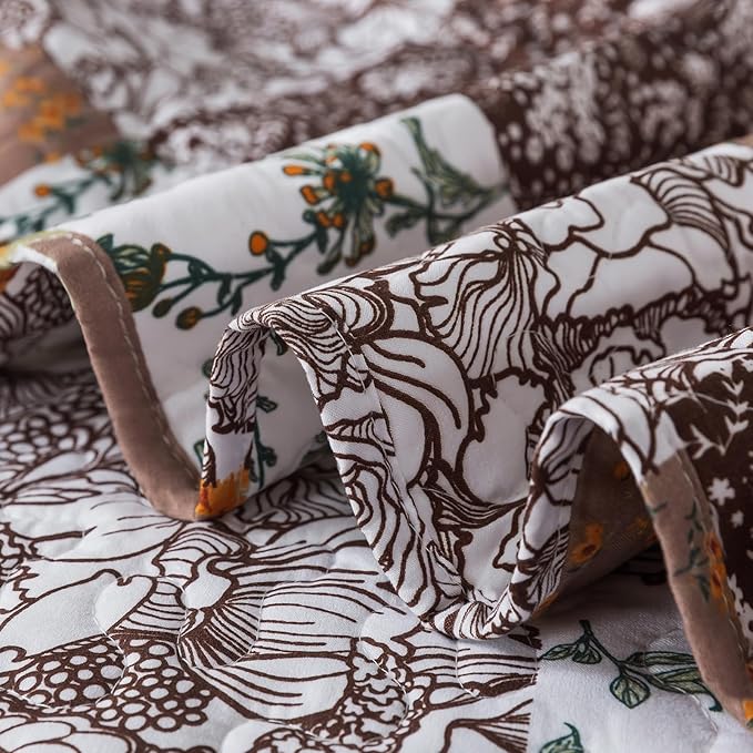 BEDIFANY Cotton Filling Queen Quilt Set - Image 4