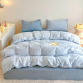 BOLINLIVING Gingham Duvet Cover Queen Size, Microfiber Bedding Set by BOLINLIVING