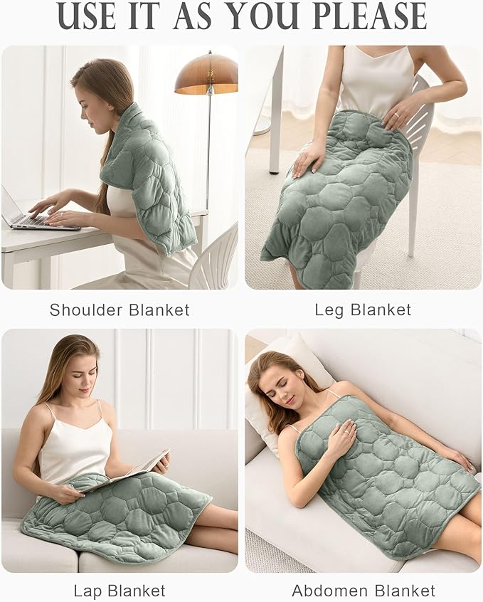 Cottonblue Weighted Lap Blanket Pad 5 lbs 29" x 24", Cozy Luxury Crystal Velvet - Image 6
