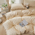 mixinni Floral Duvet Cover Set Full Size – 100% Cotton 3-Piece Bedding Set by mixinni