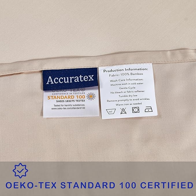 ACCURATEX Cooling Pillow Cases Set of 2, Rayon Derived from Bamboo, Soft - Image 5