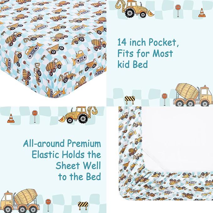 lasoftan Kids Sheet Set Full Size, Full Sheet Set - Image 4