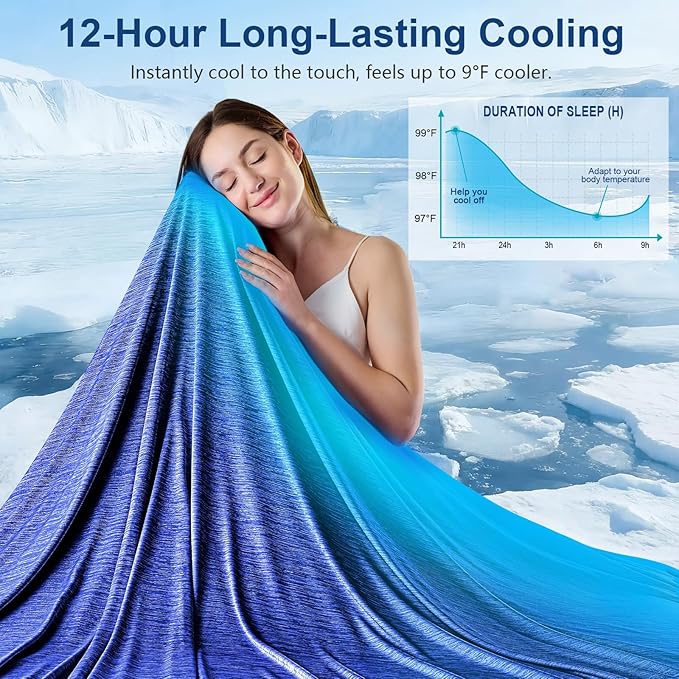 KMUSET Cooling Blanket King Size, Double Sided Summer Cooling Blankets - Image 2