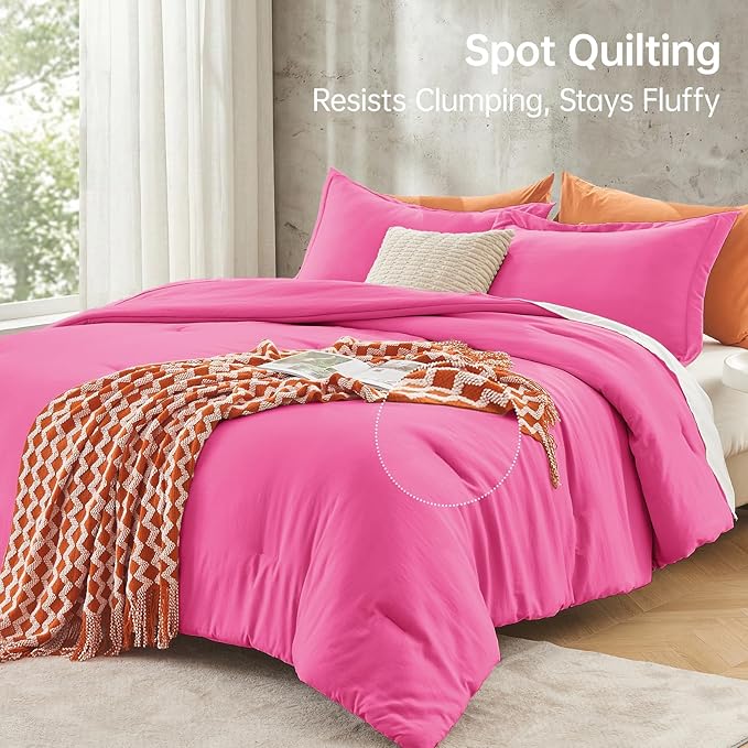 MUXHOMO King Size Comforter Set, All Season Ultra Soft Down Alternative Bedding - Image 5