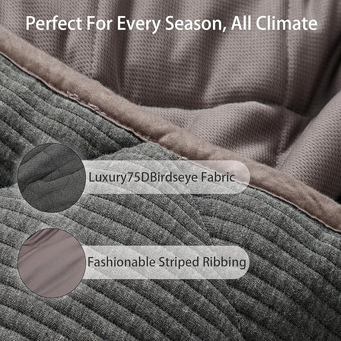 ZonLi 20lbs Weighted Blanket for Adults Sleeping, Double-Sided All Season - Image 7