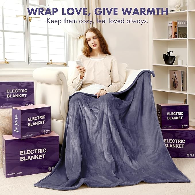 Heated Blanket Throw 50" x 60" - Image 8