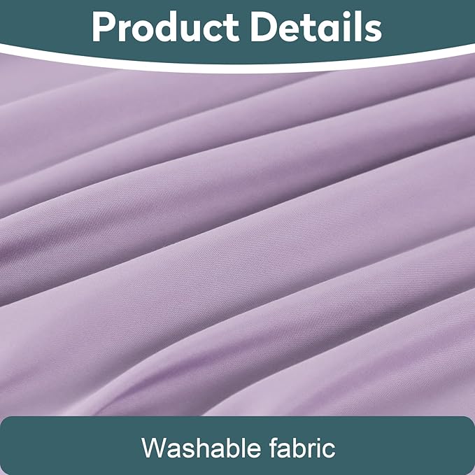 Toodou Soft Silky Touch, Mmost Comfortable and Luxurious Lavender Twin Flat - Image 6