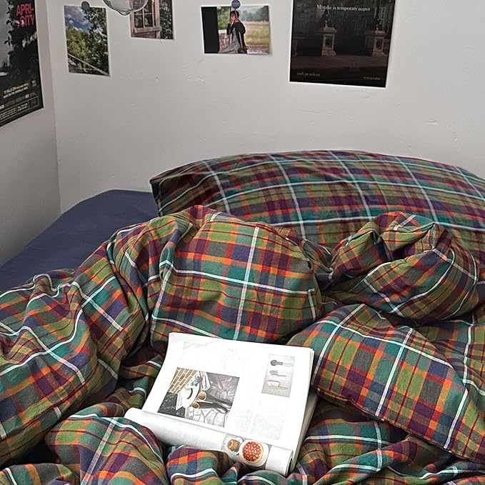 mixinni Buffalo Plaid Duvet Cover King Size - Image 5