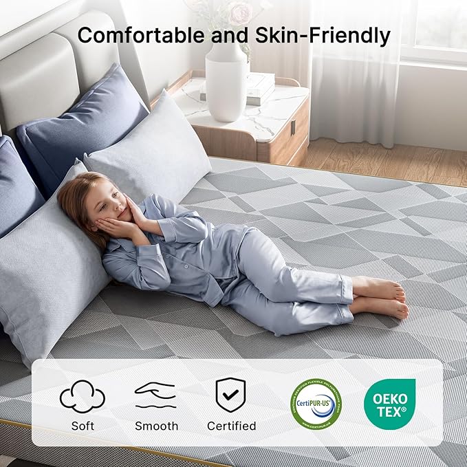 PERLECARE Firm Mattress Topper Queen, Mattress Pad - Image 5