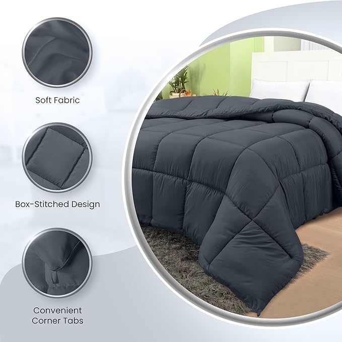 Utopia Bedding Comforters Queen Size, All Season Duvet Insert, Down Alternative - Image 6