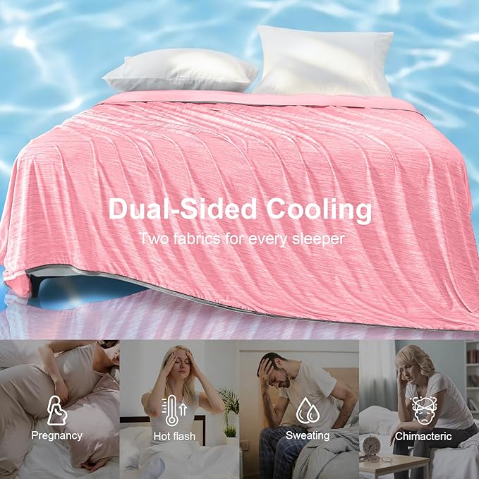 KMUSET Cooling Blanket King Size, Double Sided Summer Cooling Blankets - Image 8