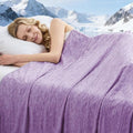 Cooling Blanket Throw Size, Cold Blanket Thin Lightweight Breathable Soft by PENGZHUTECHNOLOGY