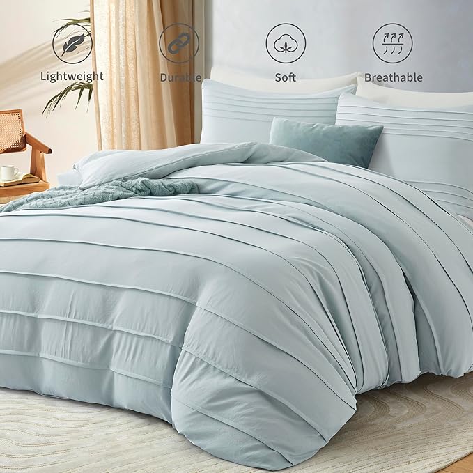 Oli Anderson Cornflower Blue Duvet Cover Queen Size - Image 2