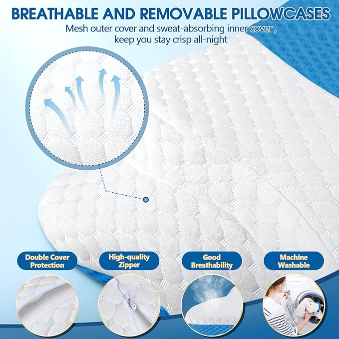 CHxxy Memory Foam Pillows, Cervical Pillow - Image 5