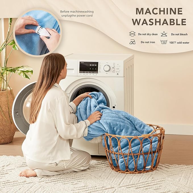 Homemate Electric Heated Blanket Full Size - Image 7