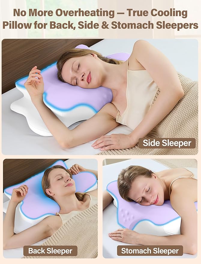 Cervical Neck Pillow for Pain Relief – Ergonomic Memory Foam Pillow for Side - Image 8