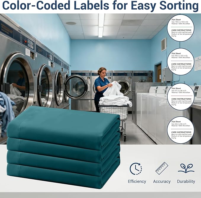 Queen Flat Sheet Only, 1 Pack Top Bed Sheets, Soft Breathable Brushed - Image 4