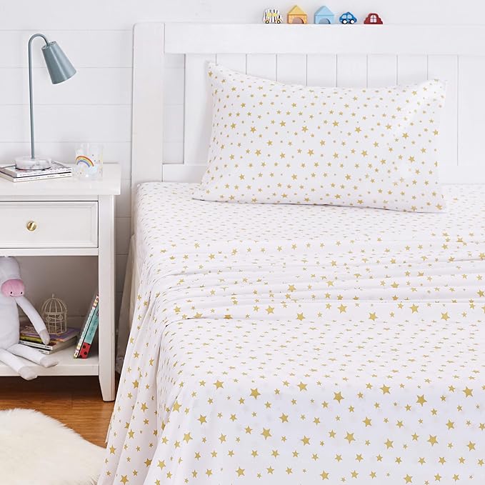Amazon Basics Kid's Soft Easy-Wash Lightweight Microfiber 3-Piece Sheet Set - Image 6