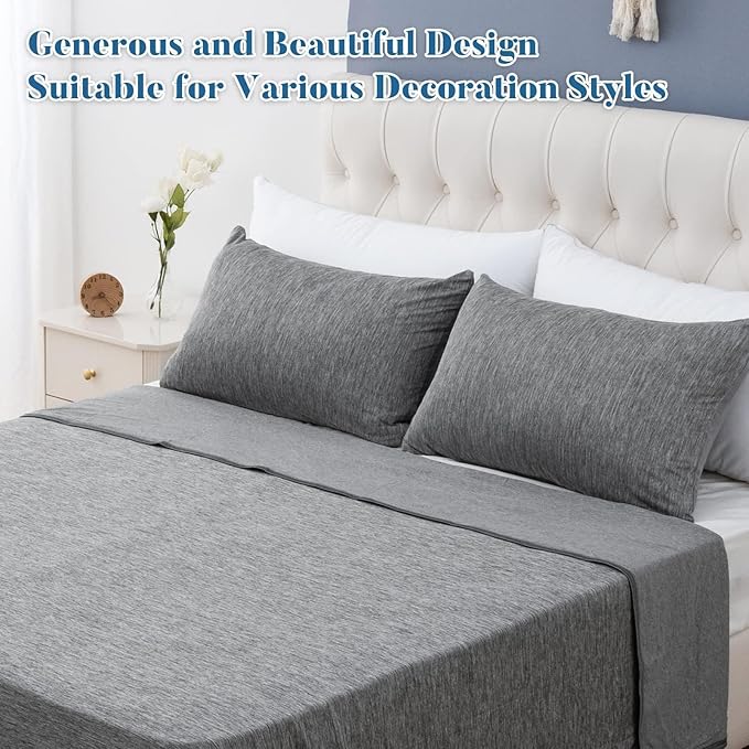 CHOSHOME Body Pillow Cover, Cooling Pillow Cases Zipper Long Pillow Case - Image 7