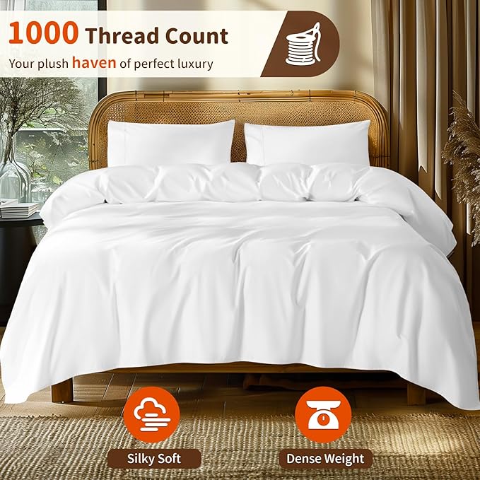 LBRO2M Split King Sheet Sets for Adjustable Bed 1000 Thread Count 100% Egyptian - Image 2