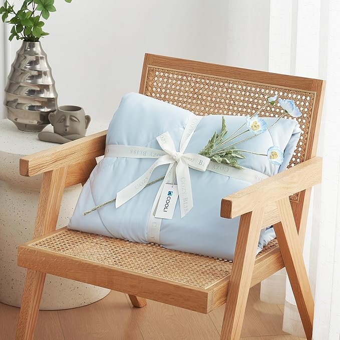 Cozy Bliss Cooling Comforter Twin Size, Cooling Blankets - Image 6