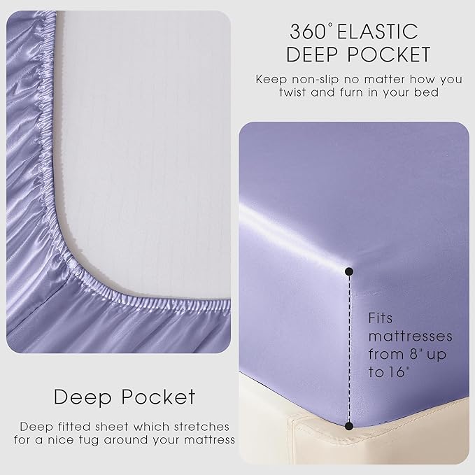 FreshCulture Satin Sheets California King - Image 4