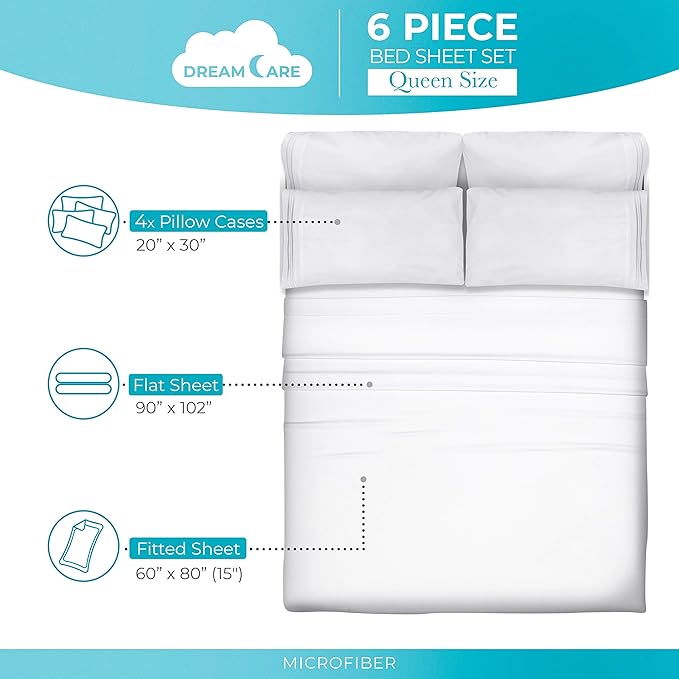 DREAMCARE Queen Sheet Set - Image 3