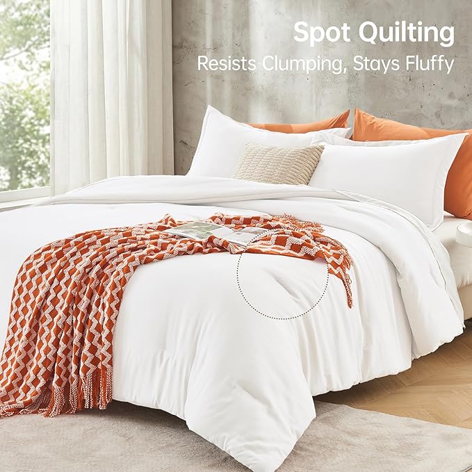 MUXHOMO Full Comforter Sets, All Season Ultra Soft Down Alternative Bedding - Image 5